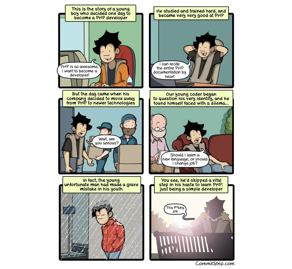 CommitStrip - The mistakes of youth